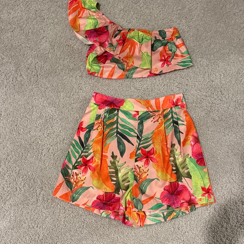 Tropical Floral Women's 2 Piece Set